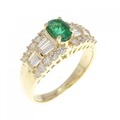 K18YG エメラルド リング 0.53CT