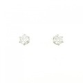PT ソリティア ダイヤモンド ピアス 0.446CT