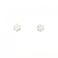 PT ソリティア ダイヤモンド ピアス 0.446CT