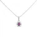 PT ルビー ネックレス 0.14CT