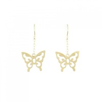 【新品】K18YG バタフライ ピアス