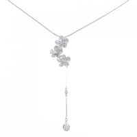 K18WG ダイヤモンド ネックレス 0.29CT