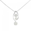 K18WG ダイヤモンド ネックレス 1.00CT