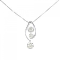 K18WG ダイヤモンド ネックレス 1.00CT