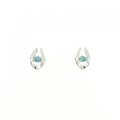 PT トルマリン ピアス 0.04CT