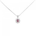 PT ルビー ネックレス 0.39CT