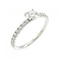 カルティエ エタンセル リング 0.23CT F IF 3EXT