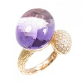 K18PG アメジスト リング 13.50CT