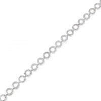 K18WG ダイヤモンド ブレスレット 1.30CT