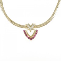 ミキモト カラーストーン ネックレス