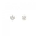 【新品】K18YG ダイヤモンド ピアス 0.552CT 0.551CT F SI2 Good
