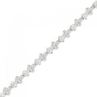 K18WG ダイヤモンド ブレスレット 0.85CT