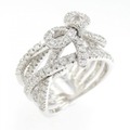 ポンテヴェキオ リボン ダイヤモンド リング 0.91CT