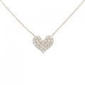 K18PG ハート ダイヤモンド ネックレス 0.50CT
