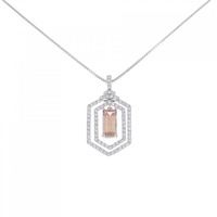 K18WG インペリアルトパーズ ネックレス 1.78CT