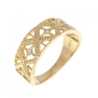 K18YG ダイヤモンド リング