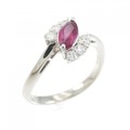 PT ルビー リング 0.40CT