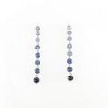 K18WG サファイヤ ピアス 0.86CT