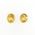 K18YG シトリン ピアス
