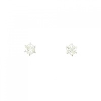 PT ソリティア ダイヤモンド ピアス 0.30CT