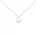 K18WG ダイヤモンド ネックレス 0.20CT