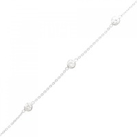 K18WG ダイヤモンド ブレスレット 0.25CT