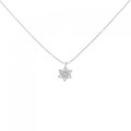 PT フラワー ダイヤモンド ネックレス 0.30CT
