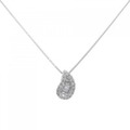 750WG/K18WG ダイヤモンド ネックレス 0.28CT