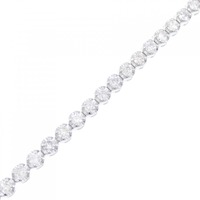 K18WG ダイヤモンド ブレスレット 2.04CT