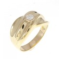K18YG ダイヤモンド リング 0.29CT
