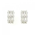 PT/K18WG ダイヤモンド ピアス/イヤリング 0.24CT