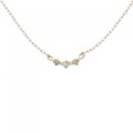 K18YG ダイヤモンド ネックレス 0.03CT