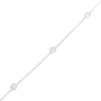 K18WG ダイヤモンド ブレスレット 0.35CT