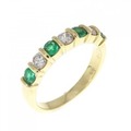 K18YG エメラルド リング 0.28CT