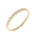 K18YG ダイヤモンド リング 0.10CT