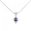 PT サファイヤ ネックレス 0.77CT