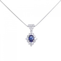 PT サファイヤ ネックレス 0.77CT