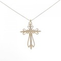 K18YG クロス ダイヤモンド ネックレス 0.60CT