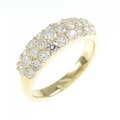 K18YG パヴェ ダイヤモンド リング 1.02CT
