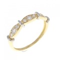 K18YG/PT ダイヤモンド リング 0.20CT