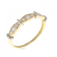 K18YG/PT ダイヤモンド リング 0.20CT