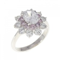 PT ダイヤモンド リング 0.600CT E SI1 オーバルカット