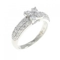 ポンテヴェキオ フラワー ダイヤモンド リング 0.70CT
