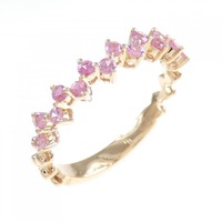 K18PG サファイヤ リング 0.30CT 拡散処理未検査