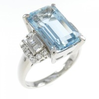PT アクアマリン リング 5.27CT