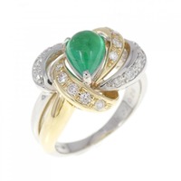 PT/K18YG エメラルド リング 0.77CT