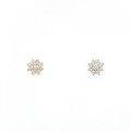 【新品】K18YG ダイヤモンド ピアス 0.20CT