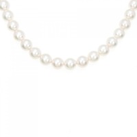 【新品】シルバークラスプ/K14WG 花珠 アコヤパール ネックレス イヤリングセット 8-8.5mm