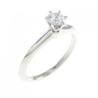 ティファニー クラシックソリティア リング 0.26CT H VS1 3EXT