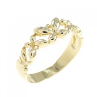 K18YG バタフライ リング